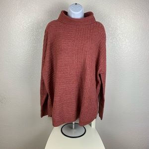 COMO VINTAGE XL Rose Gold Cowl Neck Sweater